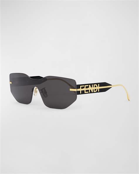 fendi sunglasses with metal logo templates